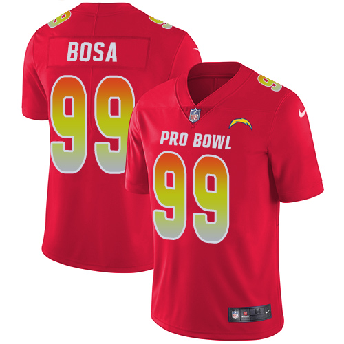 Nike Chargers #99 Joey Bosa Red Men's Stitched NFL Limited AFC 2018 Pro Bowl Jersey - Click Image to Close